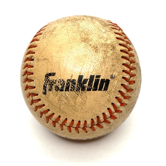FRANKLIN SOFT STRIKE  Vintage Baseball 1920 Syntex Cover Rubber Sponge Core - Picture 3 of 4